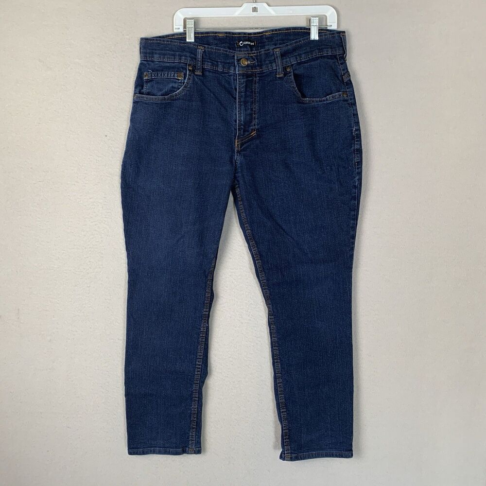 Origin Jean Men 36x28 (27) Blue Denim Pants Fighter Fit Delta 68 D68 Made In USA